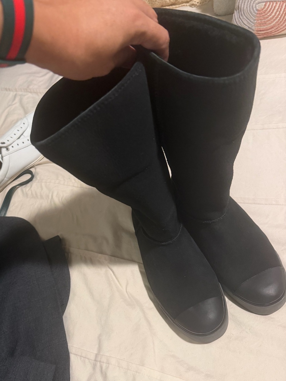 UGG Women's Black Tall Neoprene Booties
